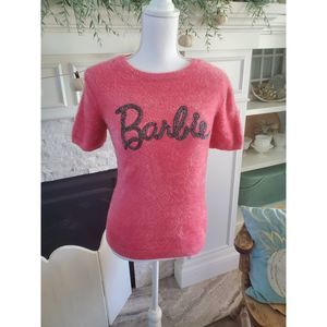 Fuzzy, soft,  Barbie sweater, girls xl or women's small